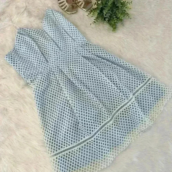 NWOT TOPSHOP Dresse | Lace Overlay Spagetti Strap Flare Hem Size 8 - Picture 10 of 10